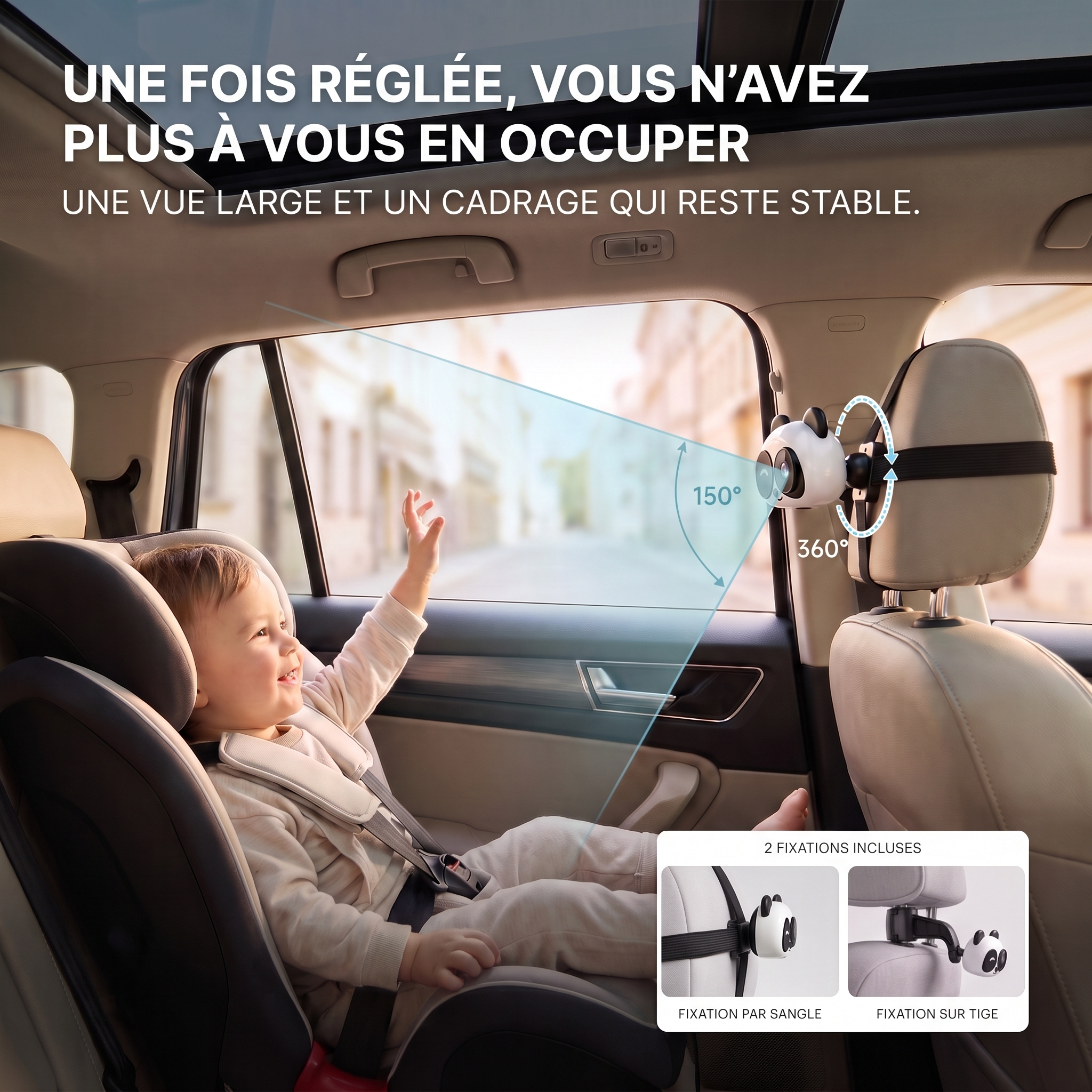Wireless CarPlay Baby Monitor Camera